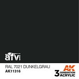 AK Interactive 11316 3G RAL 7021 Dunkelgrau