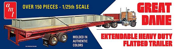 AMT 1111 1-25 Extendable Flatbed Trailer Great Dane