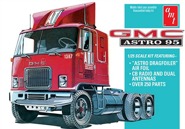 AMT 1140 GMC Astro 95 Truck Tractor 1-25 Scale Plastic Model Kit