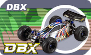 Kyosho DBX series 1:10 buggies with .18 motors ready to run