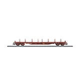 Trix 24348 Flat Car with Stakes Rs 80-2 SNCF
