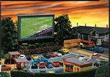 A must have. The old Drive-in cinema. Real working video screen.