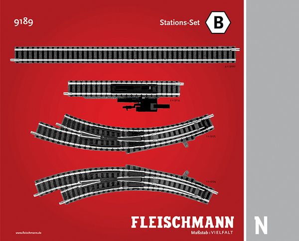 Fleischmann 9189 Track Pack Station Set B