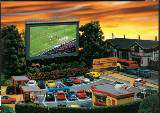 A must have. The old Drive-in cinema. Real working video screen.