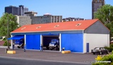 Kibri 38136 Garage for 4 lorries