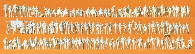 unpainted miniature figures