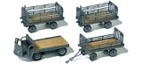 Preiser 17122 Vehicle with 3 Trailers