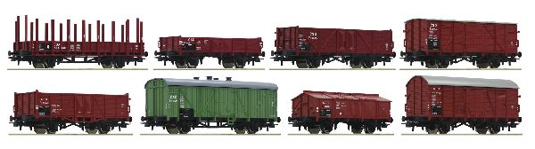Roco 44001 8-piece Set Freight Wagons CSD