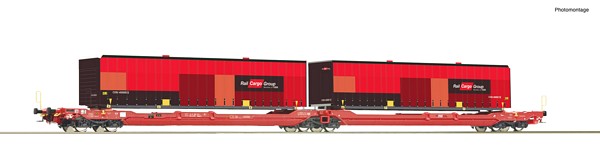 Roco 6600033 Articulated Double-Pocket Wagon T3000e OBB/RCW DC
