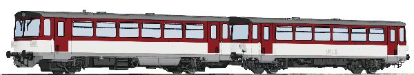 Roco 70383 Diesel Railcar Class 810 and Caboose ZSSK