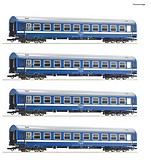 Roco 6200031 4 Piece Set Express Train Coach MAV DC