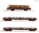 Roco 76053 3 piece set Steel train 