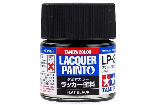 Tamiya 82103 Lacquer LP-3 Flat Black