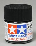 Tamiya 81018 Acrylic X-18 Semi Gloss Black