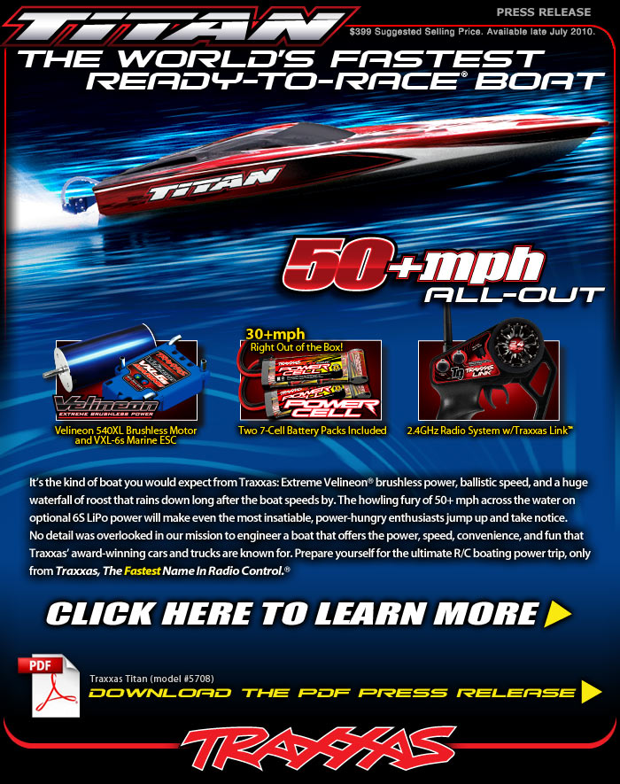 Titan - The World"s Fastest Ready-To-Race&reg; Boat