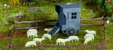 Vollmer 47717 N Shepherds Wagon with Sheep