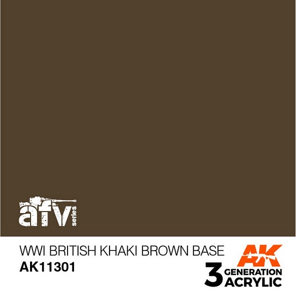 AK Interactive 11301 3G WWI British Khaki Brown Base