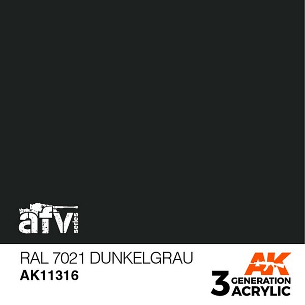 AK Interactive 11316 3G RAL 7021 Dunkelgrau