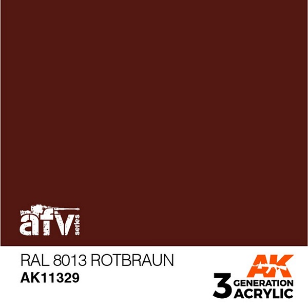 AK Interactive 11329 3G RAL 8013 Rotbraun