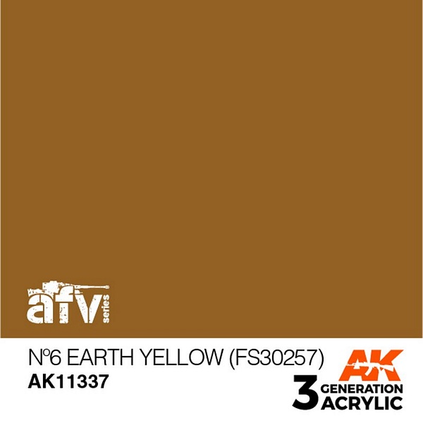 AK Interactive 11337 3G No6 Earth Yellow FS30257