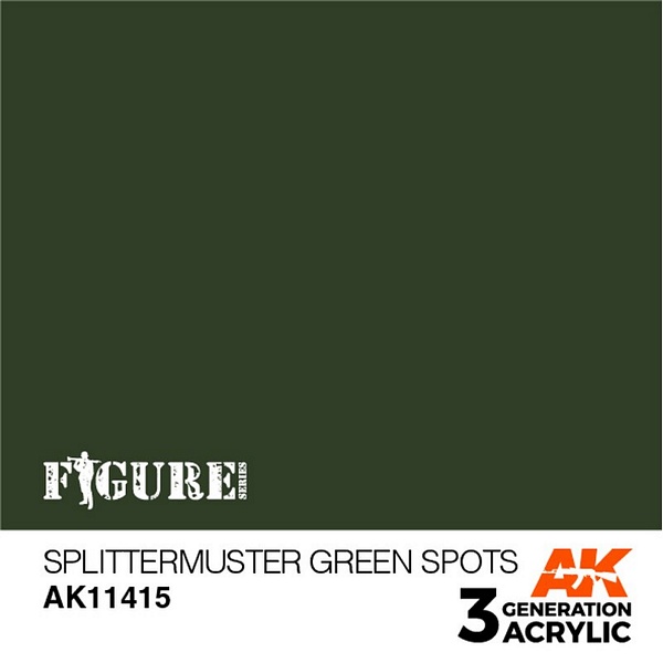 AK Interactive 11415 3G Splittermuster Green Spots