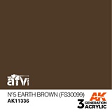 AK Interactive 11336 3G No5 Earth Brown FS30099