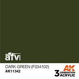 AK Interactive 11342 3G Dark Green FS34102