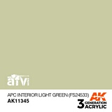 AK Interactive 11345 3G APC Interior Light Green FS24533