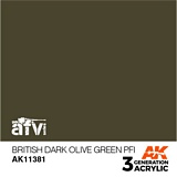 AK Interactive 11381 3G British Dark Olive Green PFI