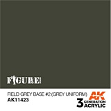 AK Interactive 11423 3G Field Grey Base no2 Grey Uniform