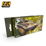 AK Interactive 4220 US Army and USMC Camouflage Colors