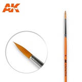 AK Interactive 607 Round Brush 8 Synthetic