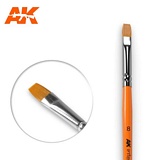 AK Interactive 608 Flat Brush 8 Synthetic