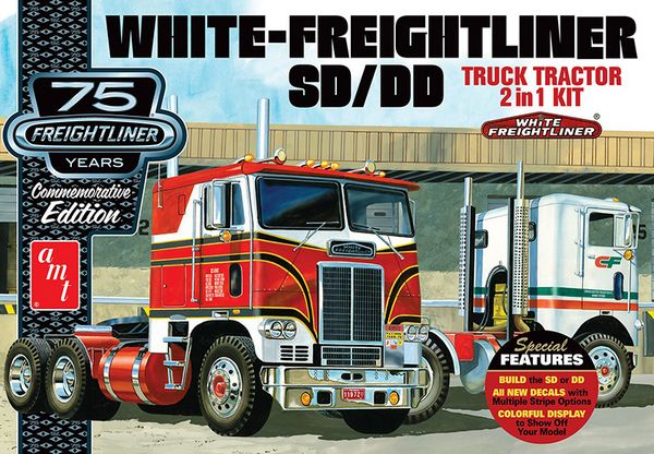 Amt 1046 1 25 White Freightliner 2 In 1 Sc Dd Cabover