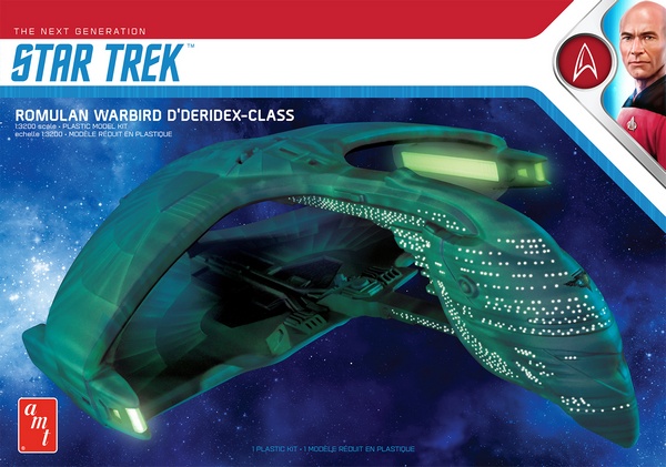 AMT 1125 Star Trek The Next Generation Romulan Warbird D deridex Class Battle Cruiser