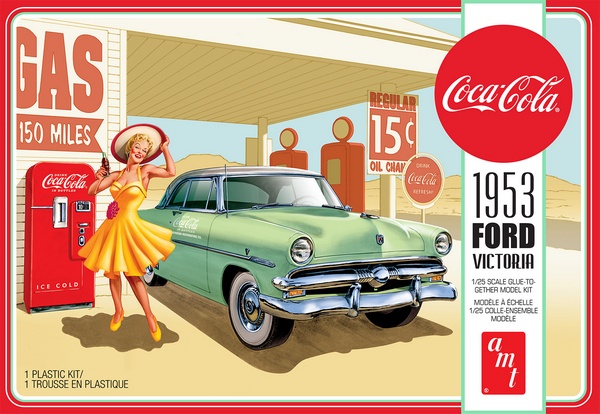 AMT 1146 1953 Ford Victoria Hardtop with Coca-Cola Machine