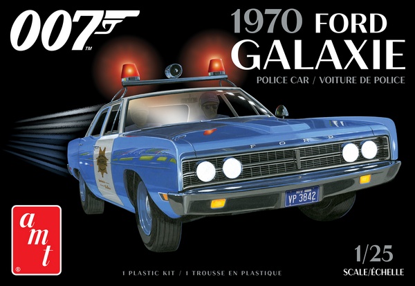 AMT 1172 James Bond 1970 Ford Galaxie Police Car