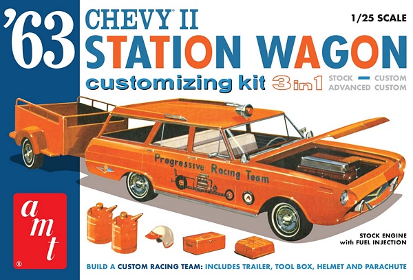 AMT 1201 1963 Chevy II Station Wagon