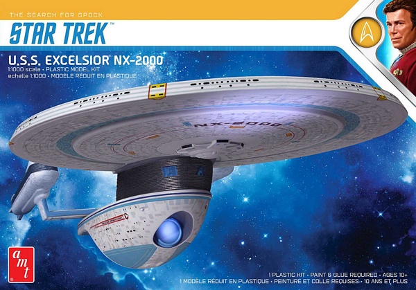 AMT 1257 USS Excelsior NX 2000 Star Trek VI