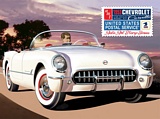 AMT 1244 1953 CHEVY CORVETTE USPS STAMP SERIES