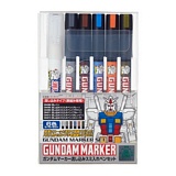 Bandai 122 Gundam Marker Extra Thin Panel Pen Set