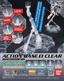 Bandai 2027210 Clear Action Base 1 Display Stand