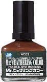Bandai WC03 Mr Weathering Color Stain Brown