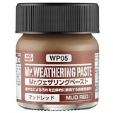 Bandai WP05 Mr Weathering Paste Mud Red