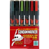 Bandai 108 Gundam Marker Zeon Set set of 6