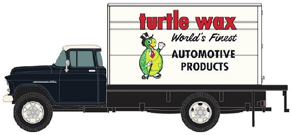 Classic Metal Works 30570 1955 Turtle Wax Chevrolet Box-Body Delivery Truck