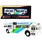 Iconic Replicas 870280 1980 GM 53102 Fishbowl Bus