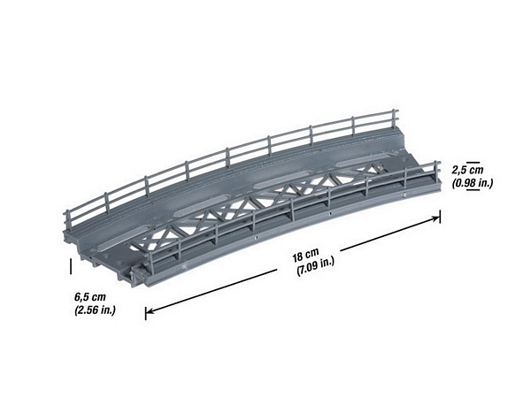 Noch NO21350 Bridge Base curved for H0