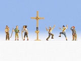 Noch NO36874 Mountain Hikers with Cross for N