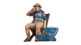 NO10431 Man on a Folding Chair